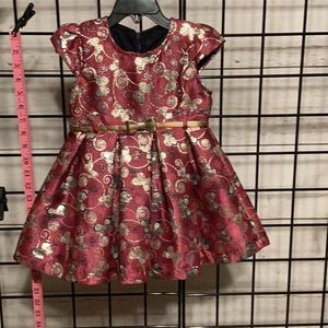 Lilax Formal Belted Toddler’s Dress K13